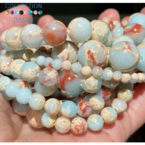 Natural Shoushan Stone Spacer Round Bead For Jewelry Making 6-10 MM DIY Bracelets Accessories Wholesale