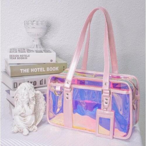 Japanese Style Cool Transparent/Laser JK Uniform Pack Jelly Pack Pain Pack bag