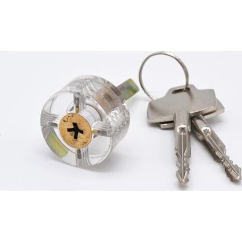 Practice Transparent Lock Pick Visible Training Skill Cutaway Inside Copper Padlock Locksmith Supplies Lock Pick Set