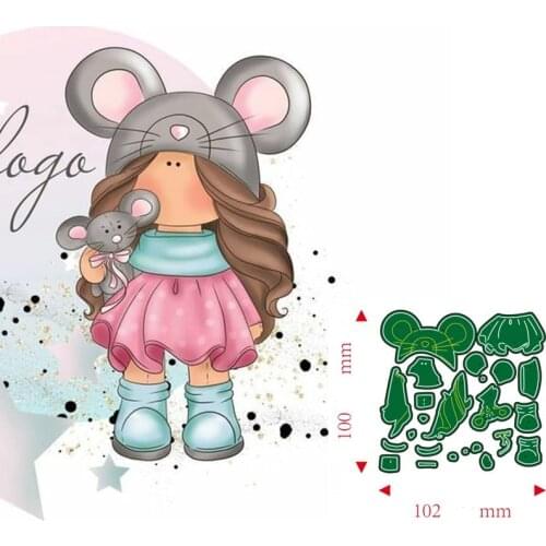 Metal Cutting Dies girl DIY Scrapbooking Paper Cards Decorative Craft Embossing