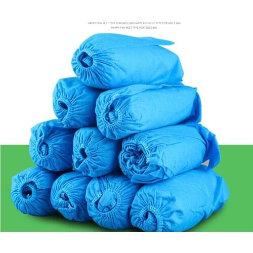 100PCS/lot Non-woven shoe cover,Disposable Dustproof Thickened Non-slip Shoes,thickening