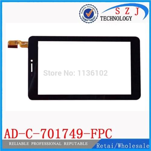 Original New 7'' inch digitizer Tablet PC AD-C-701749-FPC Touch screen panel Sensor Glass Replacement Free Shipping 10Pcs