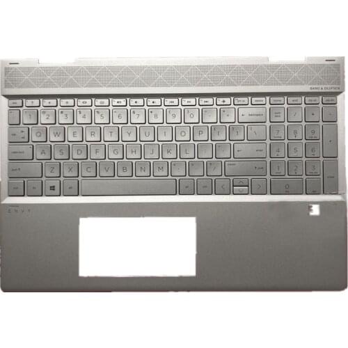 Original New Top Cover Upper Case for ENVY X360 15-dr1005TX 1006TX TPN-W142 Palm Rest Cover With Keyboard