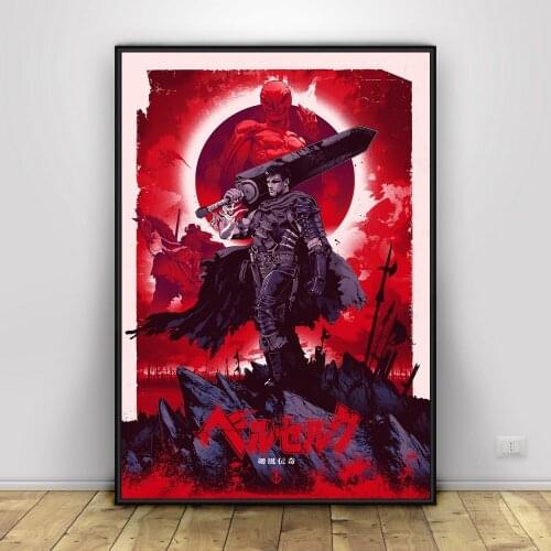 Berserk Poster Japan Anime Art Silk Posters Wall Decor Prints quadro cuadros