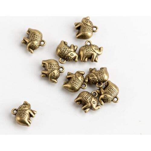 Elephant DIY Alloy Pendant Jewelry Making Supplies Charms Jewelry Findings & Components For Jewelry Making #JZ417