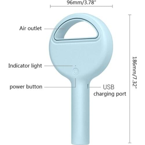 Portable Fan Bladeless Handheld Fan USB Rechargeable Personal Fan Q81F