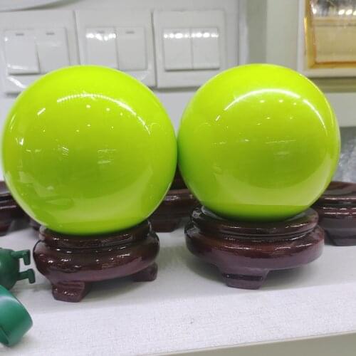 10cm natural luminous stone ball +pedestal