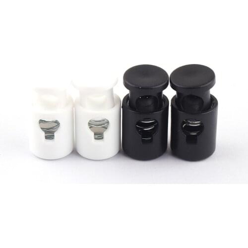 Cord Lock Adjuster Elastic Cord Spring Loaded Toggle Lock Plastic Band Stopper Face Mask Shape Fastener Sewing Clothing Rope