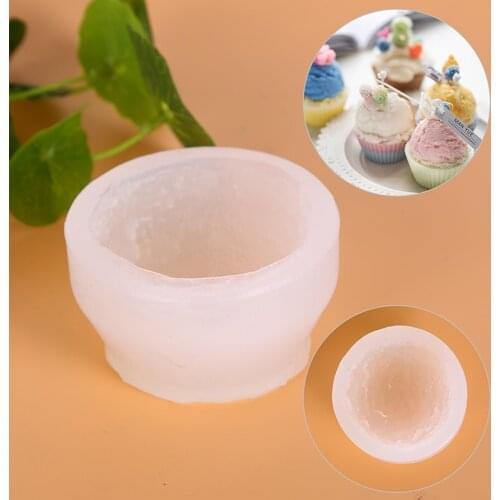 Ice Cream Ball Candle Silicone Mold DIY Crafts Aromatherapy Plaster Candle Diffused Stone Handmade Mold Dessert Cake Soap Tools
