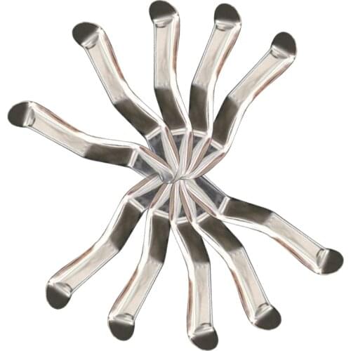 Stainless steel Dental Lip Cheek Retractor with S shape and Oral Planting Instruments Metal Lip Hook Clamps