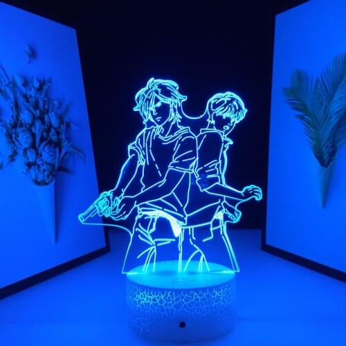Anime Banana Fish 3D Lamp LED Night Light Cartoon for Kids Bedroom Decor Child Birthday Gift Manga Colors Change Nightlight