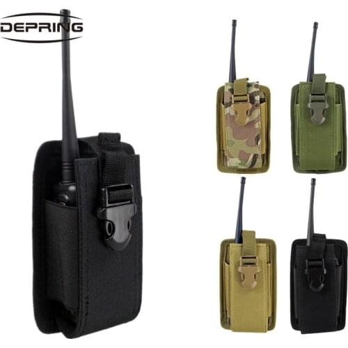 Tactical Sports Pendant Outdoor Military Molle Radio Pouch Bag Walkie Talkie Holster Pouch Holder Case Tools Pouch for Hunting