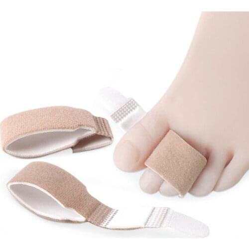 10PCS Unisex Toe Splints Hammer Straightener Bandage Wrap Finger Separator Big Toe Alignment Protector Hallux Valgus Corrector