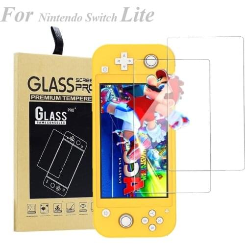 Switch Lite Screen Protector, Tempered Glass Screen Film Guard Rounded Edge Real Glass Screen Protector for Nintendo Switch Lite