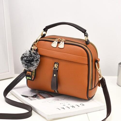 2021 New Women High Quality Soft PU Leather Waterproof Shoulder Bags Crossbody Bags For Women Handbag Simple Casual Travel Bags