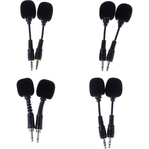 1 PC 10cm Mini 3.5mm Interface Flexible Microphone Stereo For iPhone Android