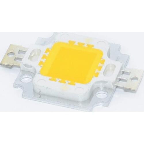 10PCS 10W LED warm white 800-900LM LED SMD Lamp Light Daylight white High Power LED 6000-6500K 12V 600MA