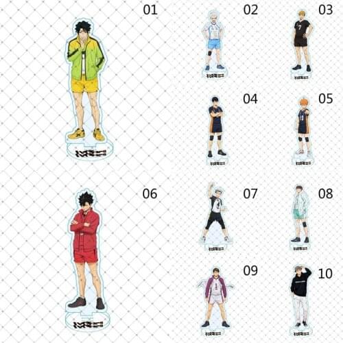 15cm Anime Haikyuu!! Acrylic Figures Models Desk Manga Stand Toy Action Figures Activity Desk Decor Ornaments