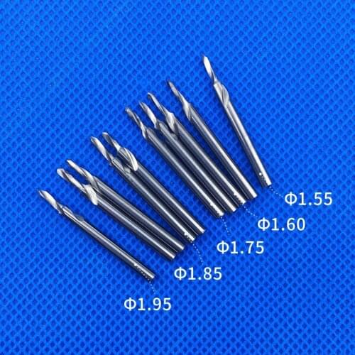 2pcs Dental Lab Tungsten Steel Carbide drill bur Teeth Bits Pindex 1.55 1.6 1.75 1.85 1.95 2.0 3.0 Pin Planter Aiguille