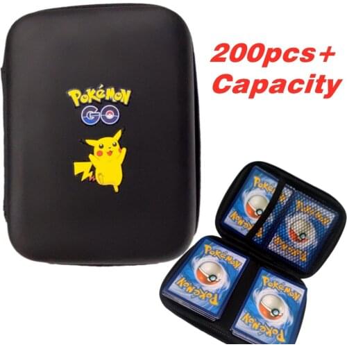 200+ Capacity Pokemon Cards Pouch Pikachu Album Book Cards Holder Album Hard Case Book Holder Game Card Earphone Box Gx MEGA