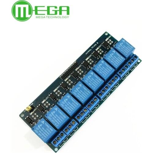 8 Channel 5VDC 12VDC Relay Module with Optocoupler PIC ARM AVR DSP