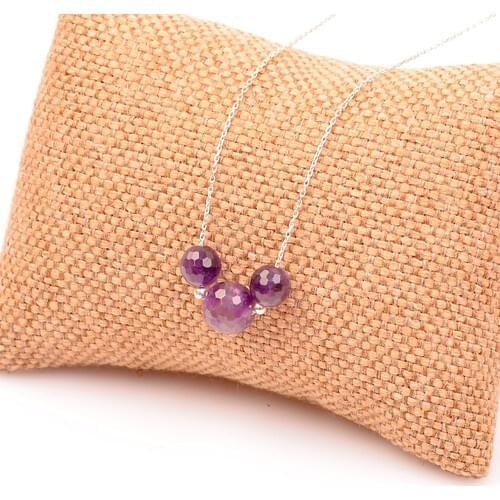 Amethyst Stone Silver Pendant Stylish Modern Special Polite Design