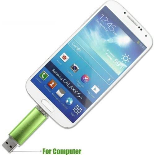 Fast Speed USB OTG Pen drive 64GB Metal USB Flash Drive 128GB 32GB 16GB 8GB Double Use Real Capacity Pendrive Flash Drive