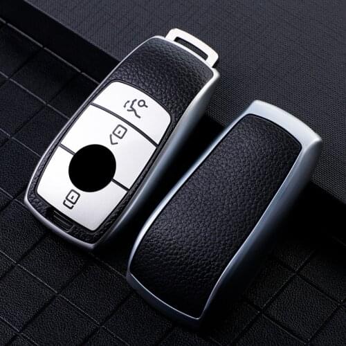 TPU Leather Car Key Cover For Mercedes Benz E Class W213 W205 E200 E260 E300 E320 AMG CLA 2018 2019 2020 Remote Fob Shell Case