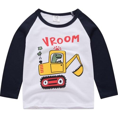 Spring Autumn Boys Girls T Shirt Cotton Fashion Tops for Kids O-neck Children Shirts Long Sleeve Baby Blouse Toddler Clothing