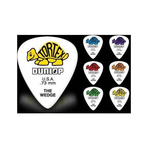 Dunlop Tortex Wedge Pick Plectrum Mediator 0.5mm-1.14mm