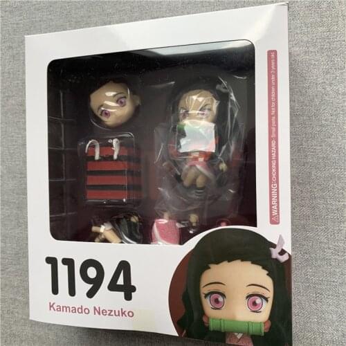 10cm Cute Demon Slayer Kimetsu no Yaiba Kamado Nezuko #1194 Action Figure Model Toy Nezuko Figurine Cute Toys