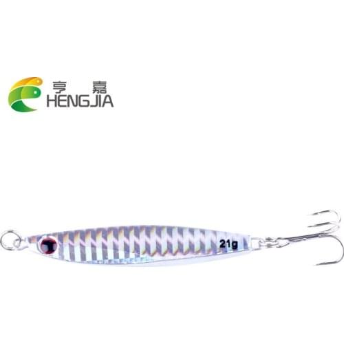 HENGJIA hard metal lead fishing lures sinking vibration blade sequin jigs fishing baits pesca fishing tackles 1PC