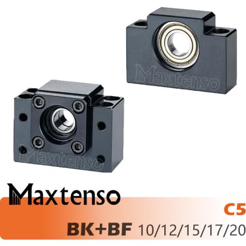MAXTENSO Support Unit Set C5 Professional BK10 BK12 BK15 BK17 BK20 and BF10 BF12 BF15 BF17 BF20 for ball screw BKBF one set CNC