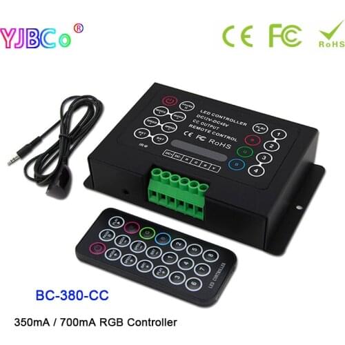 350mA/700mA 3CH RGB LED Strip Controller BC-380-CC lamp Dimmer with RF Wireless remote DC12V-48V