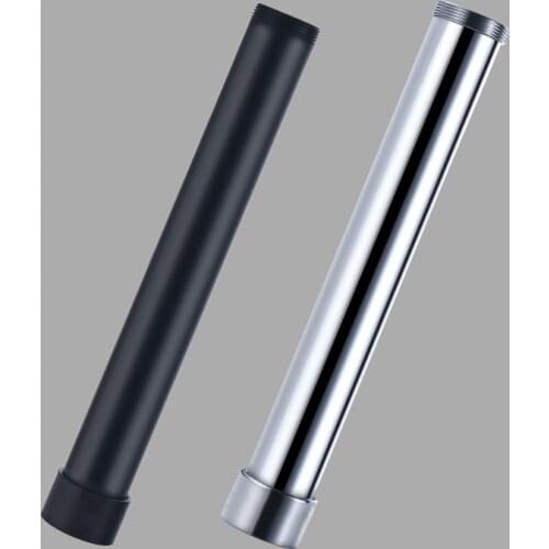 Square Brass Shower Tube Extend Pipe 40CM Round Extension Tube Bar,Heighten pipe sliding bar shower tube lengthen pipe