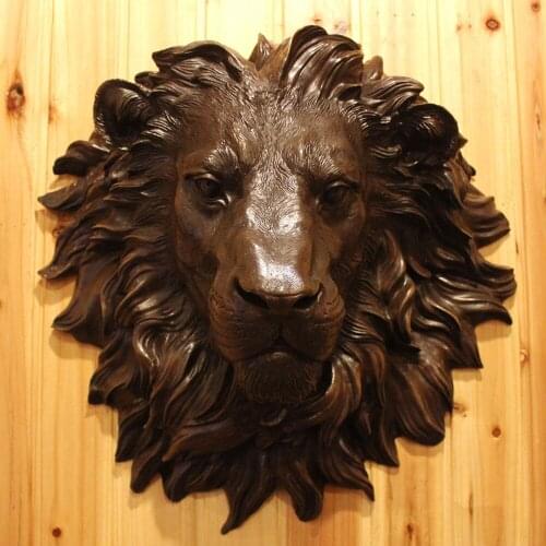THE LION BEAST PENDANT SCULPTURE SCULPTURE CRAFTS DECORATIONS GIFTS HOME FURNISHING COPPER WALL HANGING ORNAMENTS