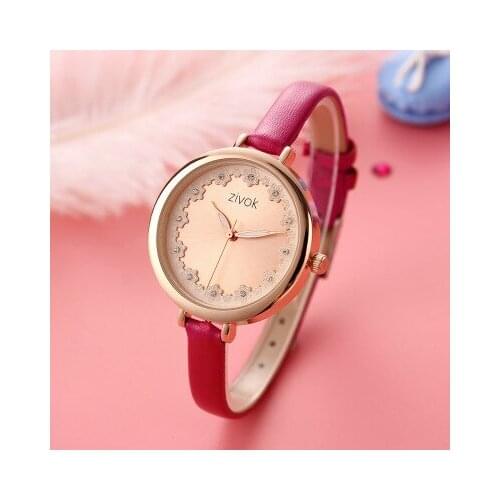 2019 Hot Leather Bracelet Watch Women Wrist WatchesSelling Vintage Cow Studded Strap Casual Luxury Quartz Watch