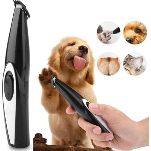 Dog Grooming Clipper, Pet Hair Trimmer USB Rechargeable Wireless Design Low Noise for Hair Around Face, Eyes, Ears, Rump, Paws