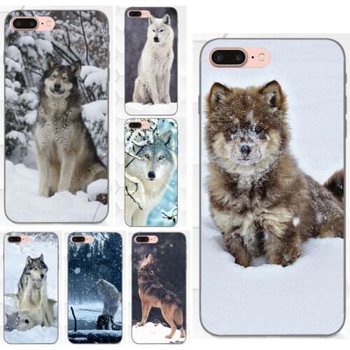 Wolf On Snow Cute Phone Cases For Samsung Galaxy A3 A5 A6 A6s A7 A8 A9 Star Plus 2016 2017 2018