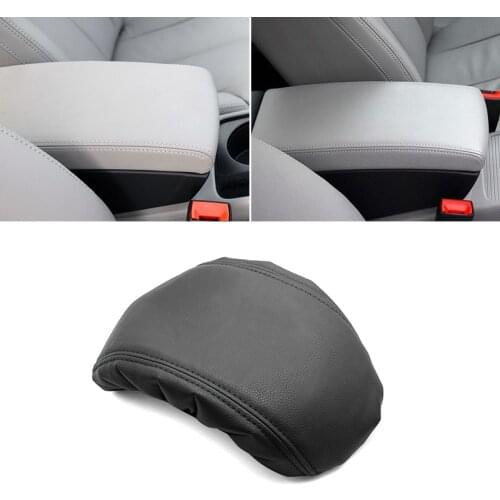 PU Leather with Sponge Armrest Cover For VW Passat B6 2005 2006 2007 2008 2009 Interior Center Control Armrest Box Cover Trim