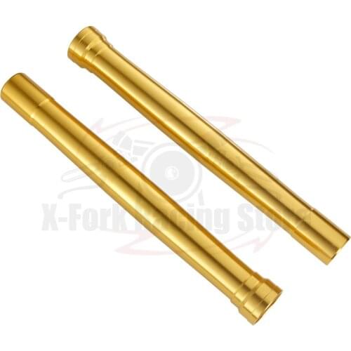 Fork Outer Tubes Golden color For Suzuki GSXR 600 2011-2017 Outer Fork Pipes 2012 2013 2014 2015 2016