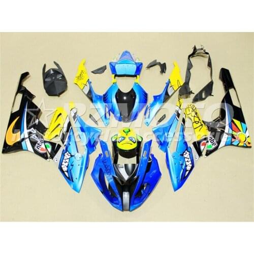 New ABS Plastic Shell Motorcycle Fairing kit Fit For BMW S1000RR 2015 2016 15 16 Bodywork set Custom Blue Shark