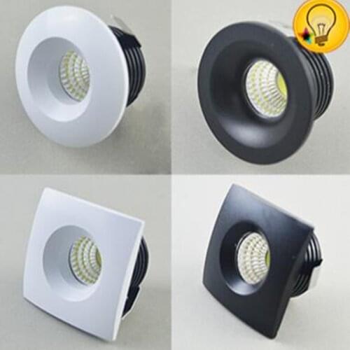 Factory Wholesale Free Shipping Recessed micro miniature spot down light small mini 5W Dimmable COB LED downlight AC85-265V