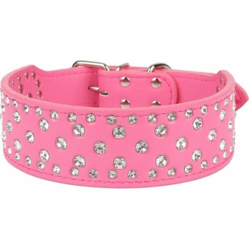 PipiFren Large Dogs Collars Rhinestone Accessories Pets Collar For Big Dog Collars Necklace halsband hond collier pour chien