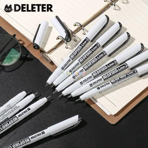 Deleter Neopiko Line 3 Manga Comic Pen - 0.05mm 0.3mm 0.5mm 0.8mm 2.0mm,Smooth and Durable High Quality Nib,Waterproof