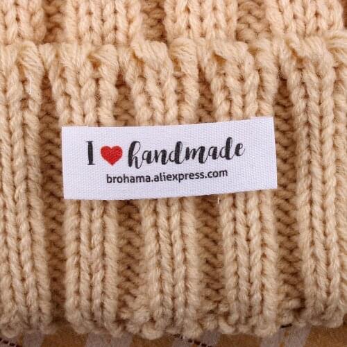 Personalized Tags , white,Sew-in Fabric Label, Personalized Brand, knitting label, Logo or Text(MD1046)