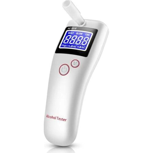 New Handheld Portable Professional Digital Breath Alcohol Tester Breathalyzer with LCD Dispaly with 5 Mouthpieces ACT618