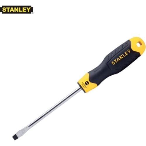 Stanley 1 piece super hardness 6.5mm 8m slotted screwdriver flat flared head precision magnetic screwdrivers Nb-S2 alloy steel
