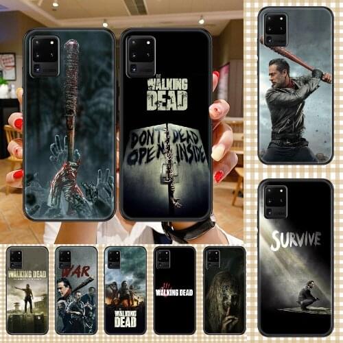 TV The Walking Dead Phone case For Samsung Galaxy Note 4 8 9 10 20 S8 S9 S10 S10E S20 Plus UITRA Ultra black soft coque painting