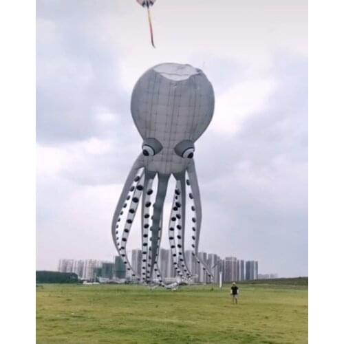 Toys huge kite Adult octopus kite adult rainbow kite outdoor toys Wind pointer street toys Big kite flying for outdoor games